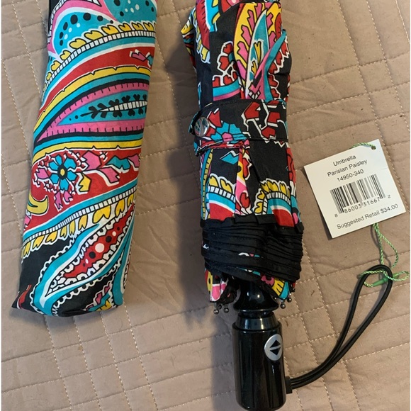 Vera Bradley Parisian Paisley umbrella - Picture 2 of 2